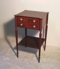 New England Sheraton  mahogany work stand c1820