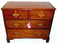 English George III 4 drawer mahogany gentlemans chest c1820