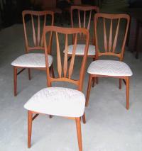 Set of 4 Koefoeds Hornslet Danish Modern chairs
