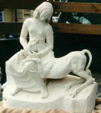 Heinz Warneke sculpture woman and unicorn