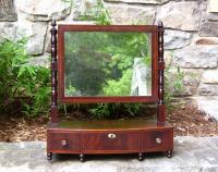 American Sheraton Mahogany dresser mirror with inlay c1825