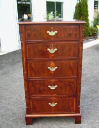 English Georgian yew wood chest c1800