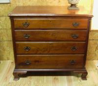 Centennial walnut Chippendale style four drawer chest