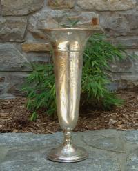 Large Sterling silver vase c1900