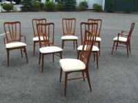 Set of 8 Koefoeds Hornslet Danish Modern teak dining chairs