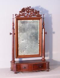 American mahogany dressing shaving mirror Carl Honberg  c1875