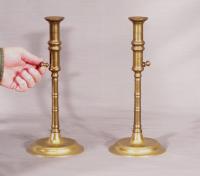 Pr heavy brass candlesticks Vintage Metropolitan Museum of Art