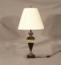 Art Deco black and green alabaster lamp c1920