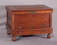 19th century walnut tool chest c1880