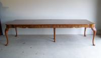 Vintage Continental mahogany dining table c 1950