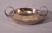 L Co Cymric sterling silver bowl w handles anchor lion