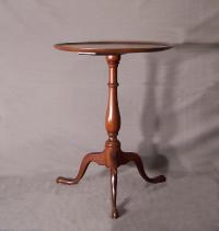 Nathan Margolis furniture mahogany snakefoot candlestand c1938