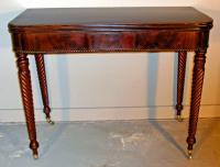 Boston Federal Period D shaped card table c1815