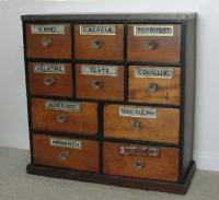 Apothecary chest 10 drawers c 1860