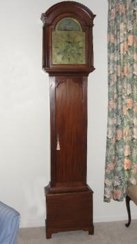 19thc English Tall Case Clock by Thos Bullock