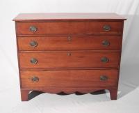 Four drawer American cherry chest of drawers c1800