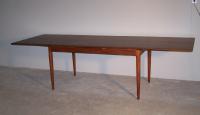 Moreddi Danish Modern teak dining table with leaves c1960