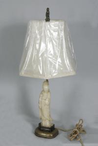 Chinese marble Guanyin lamp bedside