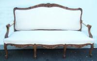 French provincial walnut canape settee c1880