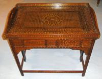 Middle Eastern Moorish style teakwood table c1875