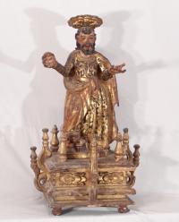 Spanish Colonial figure of Saint Mark c1750