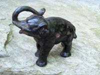 19th century cast iron Elephant doorstop c1880