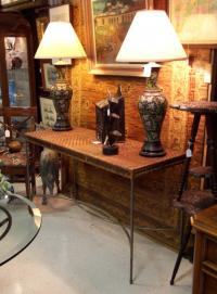 Vintage modern wrought iron sideboard c1960