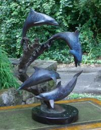 Dale Evers limited edition bronze dolphin sculpture