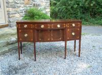 Baker American Federal mahogany serpentine front sideboard