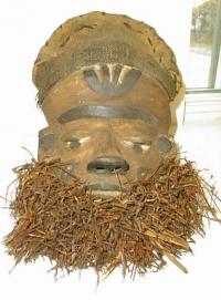 Antique tribal mask Bipende tribe ivory coast