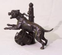 French boxer dog bronze sculpture c1880