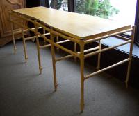 John Wesley Williams tiger maple console table c2003