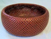 Japanese Meiji Ikebana double sided basket