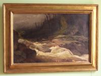 Landscape oil painting by Arthur Parton c1900