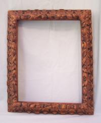 Reniassance style carved wood picture frame 19th century