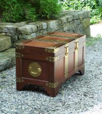 Vintage Chinese camphorwood chest c1950