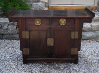 Chinese Ming style Zitan wood server sideboard c1950