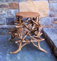 Adirondack hickory wood stick stand c1880