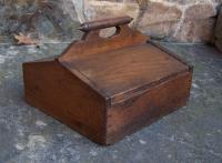 Country kitchen chestnut cutlery box c1860