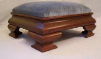 American Empire cherry wood footstool 1830 to 1850