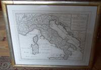 Antique map of Italy  c1715  made in Paris Rgiones X ab Augusto Divifae