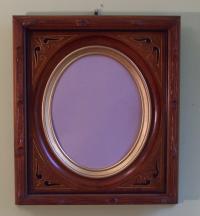 American Victorian black walnut picture frame c1871