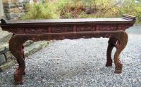 Chinese 18th c polychrome altar table