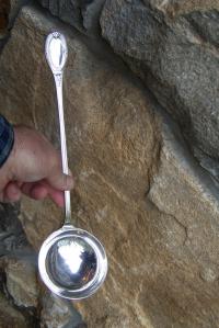 19thc French sterling silver ladle