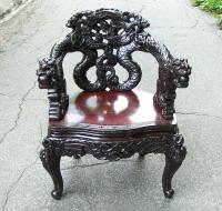 Antique Chinese dragon chair c1880