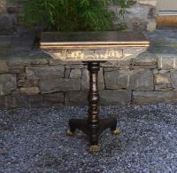 Chinese Export lacquer card table with drawer c1820