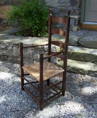 Early American ladder back armchair c1720