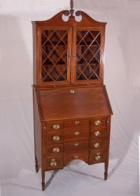 Centennial period Federal style mahogany secretary c1875