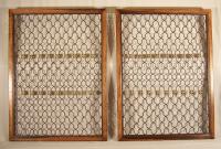 Antique gilt window grilles c1870 Pr Iron and gilt