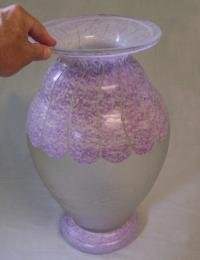 Degue French cameo art glass vase c1920